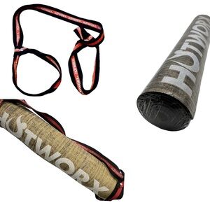 NEW Hotworx Yoga Mat & Adjustable Strap Carrier